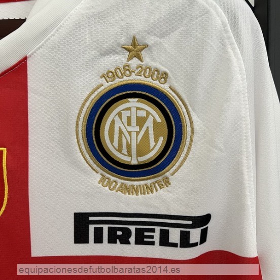 Nuevo 2ª Camiseta Inter Milan Retro 2007 2008 Blanco Baratas